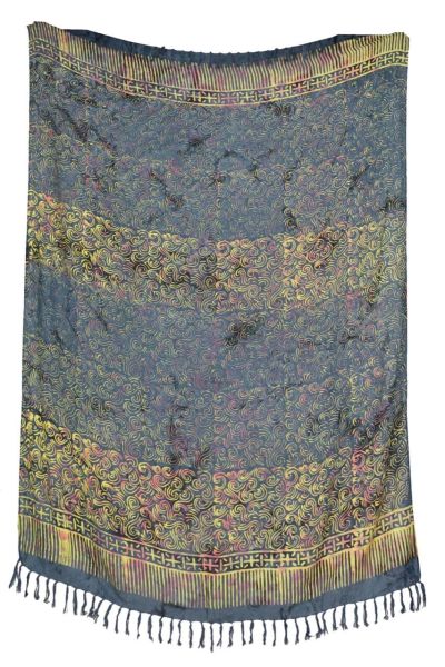 Sarong mit mehrfarbigem Wellenmuster